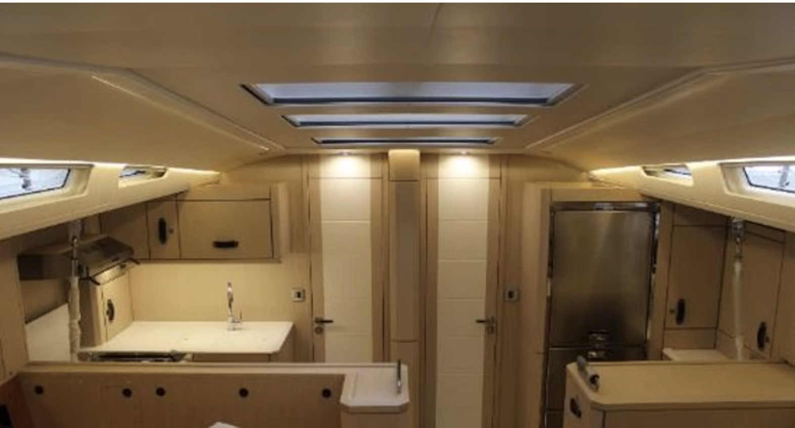 Jeanneau 60 yacht forward galley by Yachts.co International