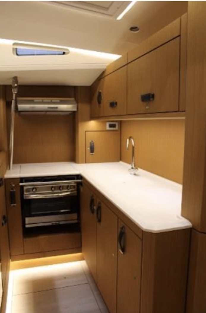 Jeanneau 60 yacht forward galley by Yachts.co International